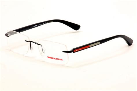 prada rimless eyeglasses|prada clear frame eyeglasses.